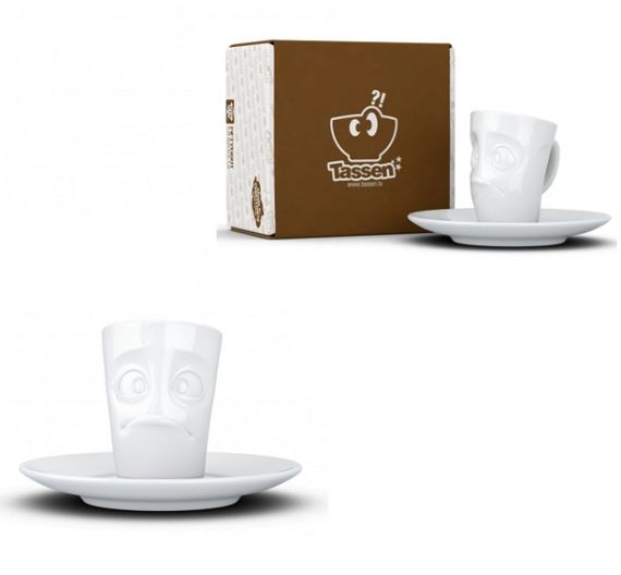 Coffee cup with saucer 80 ml Tassen Buffled