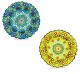 Wd Istanbul yellow light blue dessert plates