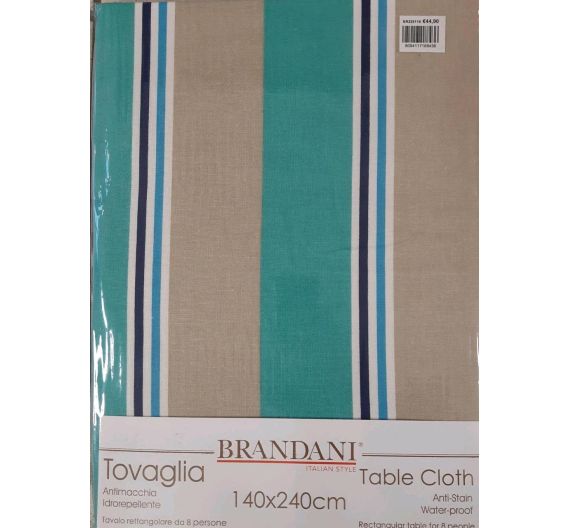 Brandani tablecloth in water-repellent stain-resistant cotton