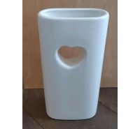 Vaso con cuore ceramiche Bassano 