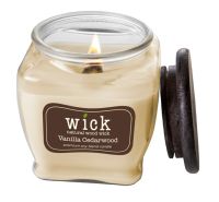 Candela Profumata In Bicchiere Con Stoppino In Legno: Texture Ghiaccio, Cera Di Soia Naturale, Spezie Selezionate, Durata 40+ Ore