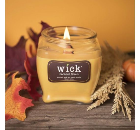 Candle Caramel Donut wood wick