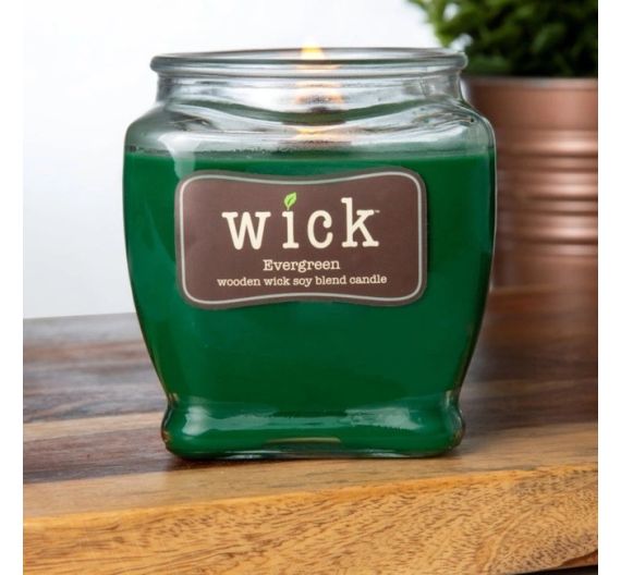 Candle Evergreen wood wick