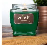 Candela con stoppino in legno Wick Evergreen