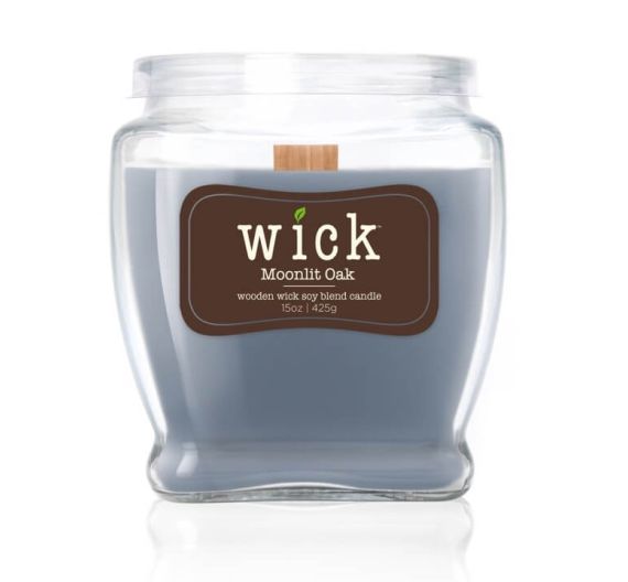 Candle Moonlit Oak wood wick