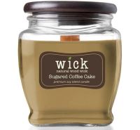 Candle Sugared coffee cake wood wick