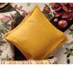 Brandani cuscino 40x40 chambray lurex giallo