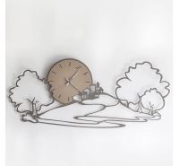 Arti e Mestieri orologio da parete Paesaggio fango