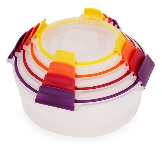 JOSEPH Joseph set 4 contenitori Nest Lock rotondi