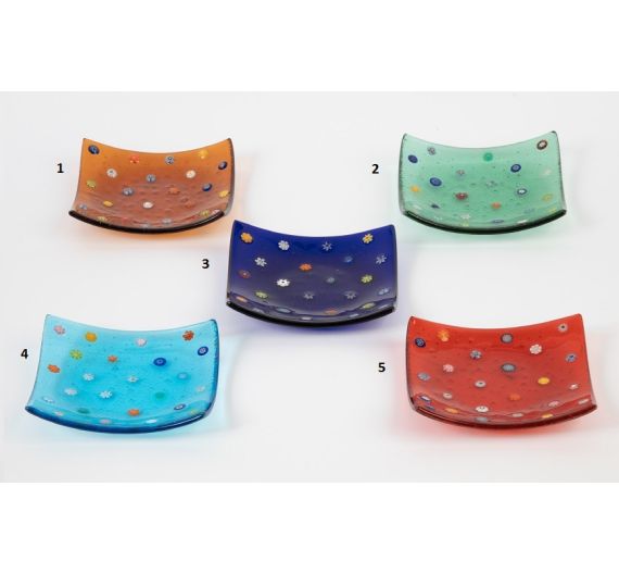 V.G. piattino svuotatasche in vetro e murrine