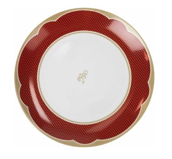 Brandani piatto portata Golden Eye Red