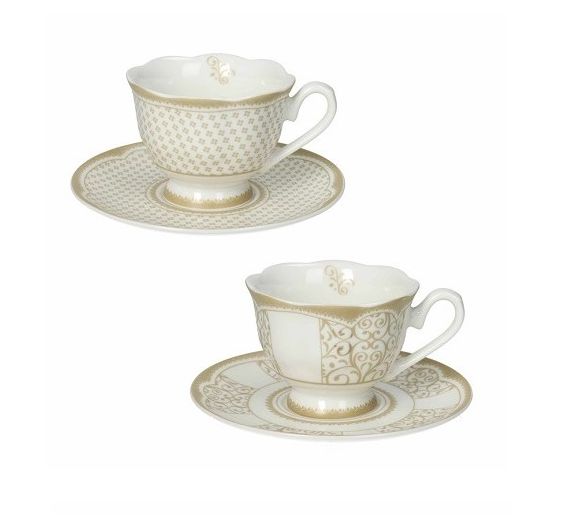 Brandani set 2 tazzine caffè Golden Eye