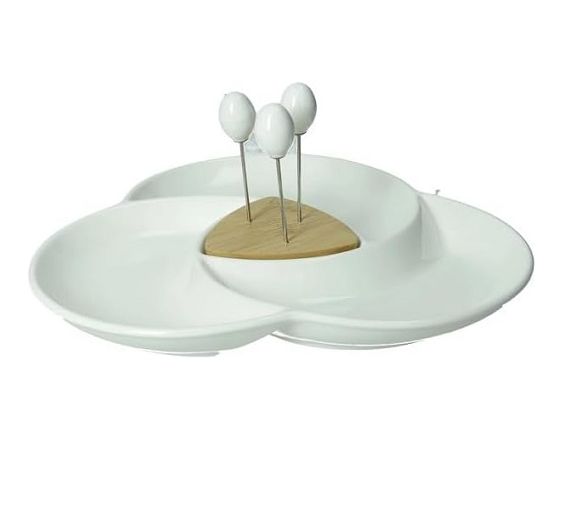 Brandani Spicchio di Luna porcelain appetizer dish