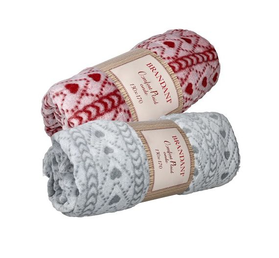 Bandani plaid cuoricini 130x170