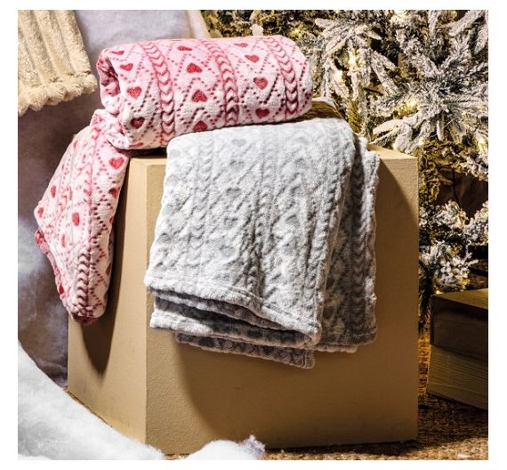 Bandani plaid cuoricini 130x170