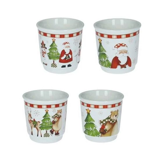 Brandani Racconti set 4 bicchierini Natale