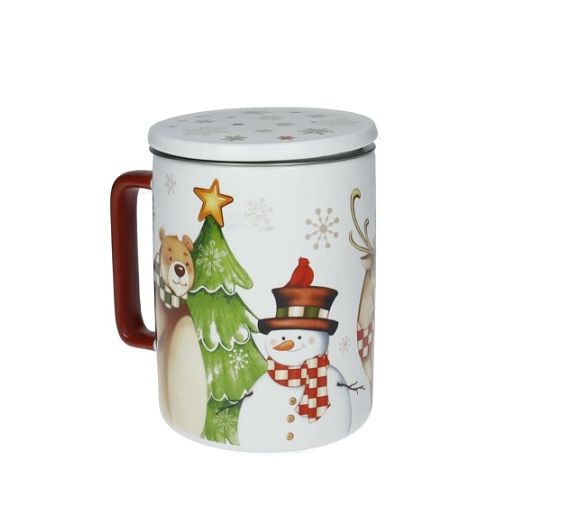 Brandani Racconti mug con coperchio Natale