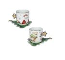 Brandani Racconti set 2 tazzine caffè Natale