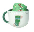 Brandani breakfast mug with cotton socks