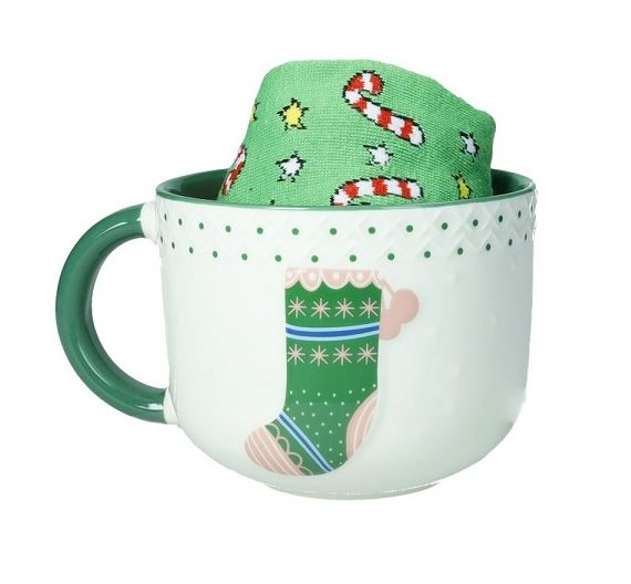 Brandani tazza colazione con calzini cotone