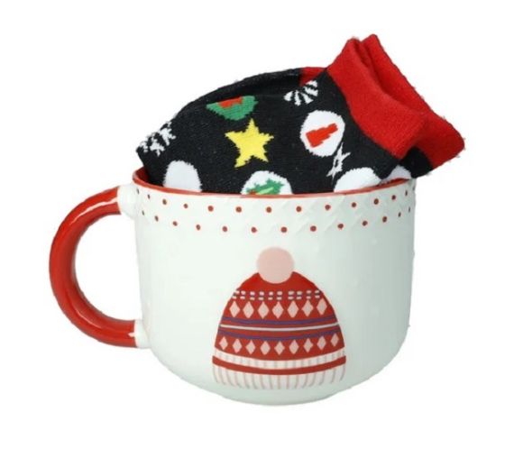 Brandani tazza colazione con calzini cotone