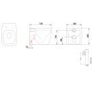 A&T vaso Square S501 DECORO430