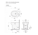 Cielo JO bidet a terra back to wall bianco 50x35 JOBISB