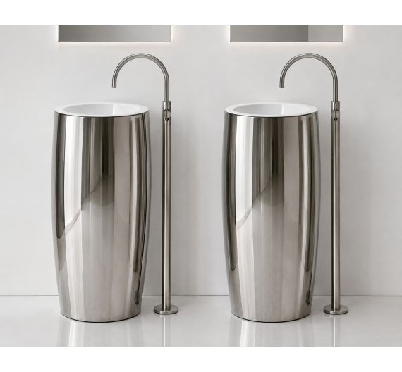 A&T Totem one L103 lavabo colonna platino 467P