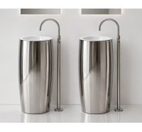 A&T Totem one L103 lavabo colonna freestanding platino 467P