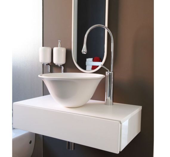 Gessi lavabo goccia opaco D.40