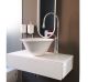 Gessi lavabo d'appoggio goccia bianco opaco D.40 