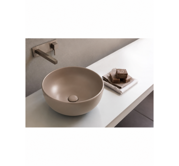 Cielo lavabo d'appoggio Shui arenaria D.40 SHBA40 + piletta