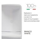 Gedy Caesar portaoggetti angolare bianco art.7081