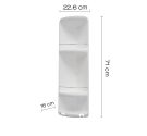 Gedy Caesar portaoggetti angolare bianco art.7081