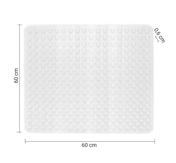 Gedy Tappeto doccia antiscivolo 60×60 cm trasparente art. 976060
