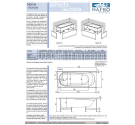 HAFRO VASCA NOVA 170x70 SX CON PANNELLO FRONTALE E LATERALE