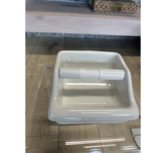 Cidneo portarotolo ceamica incasso C2 nuovo anni 70 16x16