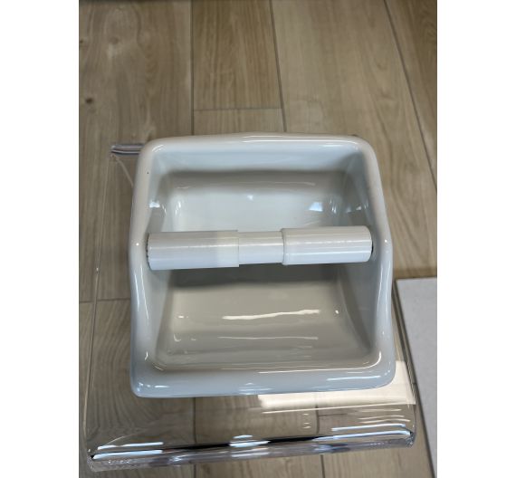 Cidneo portarotolo ceamica incasso C2 nuovo anni 70 16x16